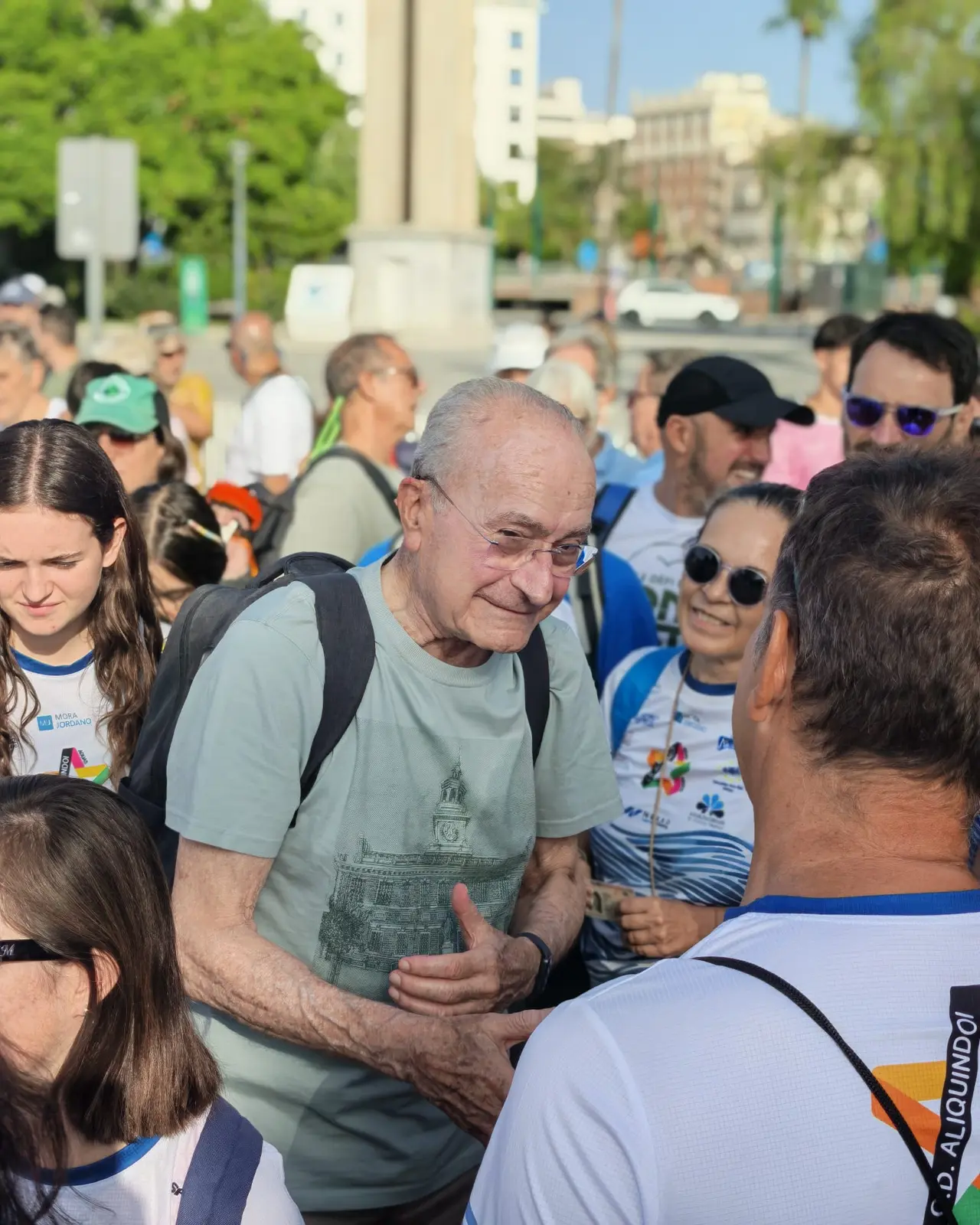 Ambiente de participantes en el Puerto de Málaga
