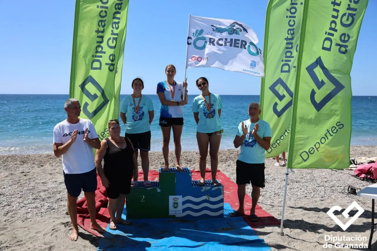 Laura Nanu en el podio Sénior femenino de Torrenueva