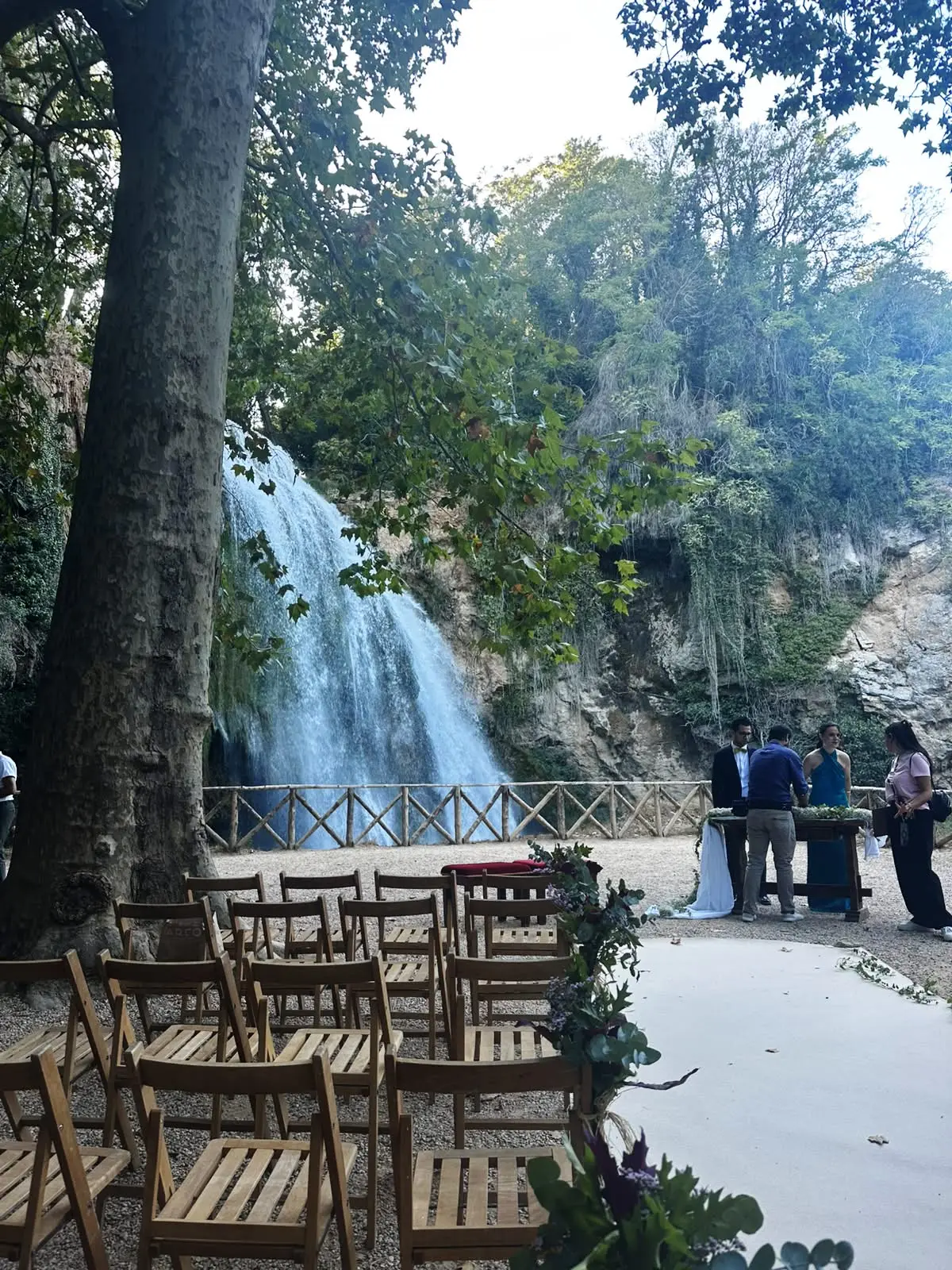 Otra imagen de la celebración en el Monasterio de Piedra