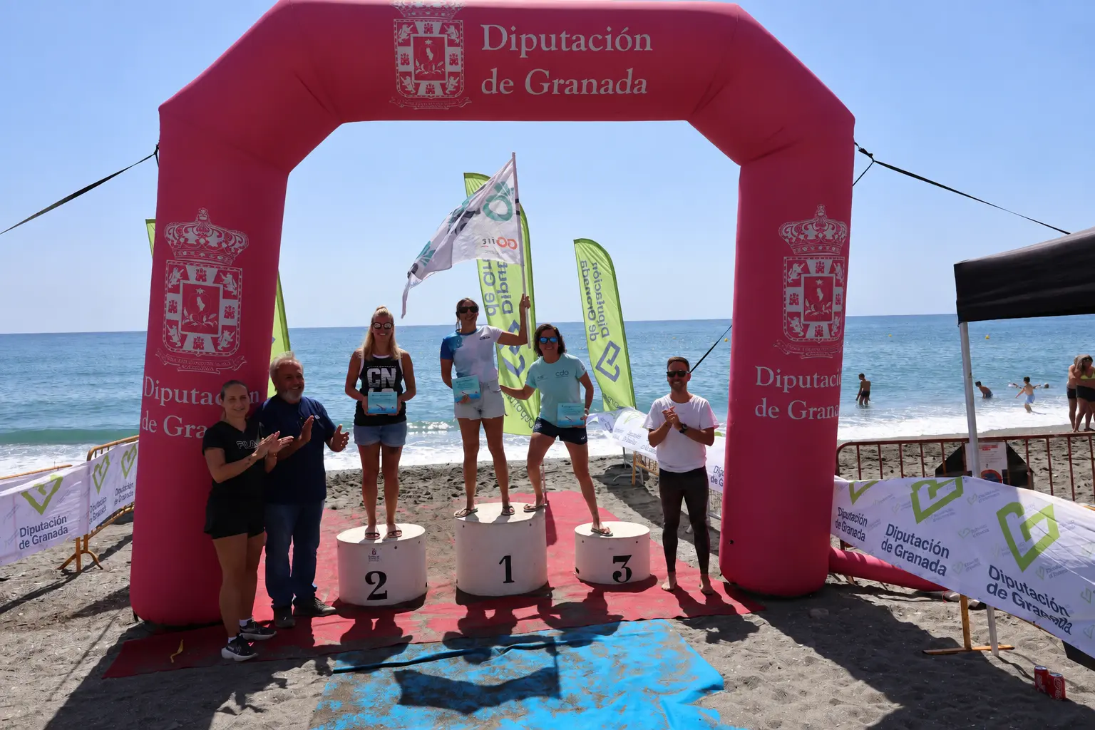 Mari Hidalgo en el podio M30 femenino