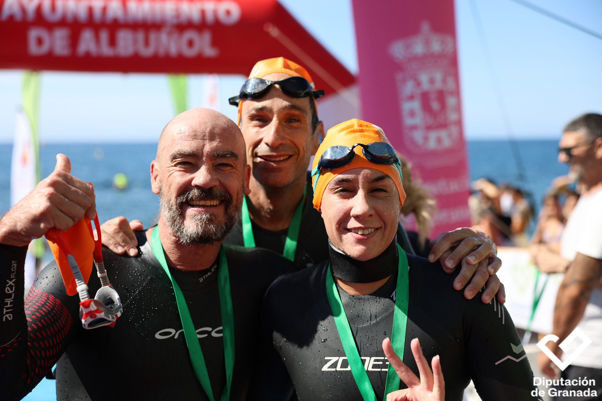 Tres de nuestros grandes nadadores